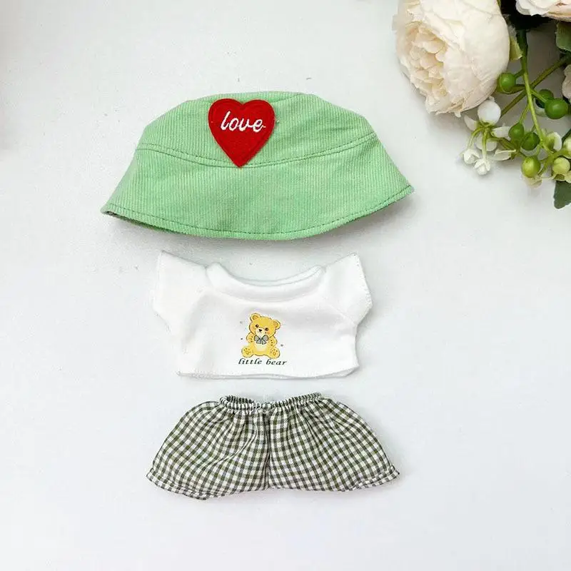 Ropa Para Muñeca Labubu De 17 Cm – Conjunto De Mono Y Sombrero, Accesorios De Vestir (Muñeca No Incluida)