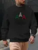 Men's Print Casual Sports Long Sleeve Crew Neck Sweatshirt |   Geometric Pattern, Pullover, Suitable