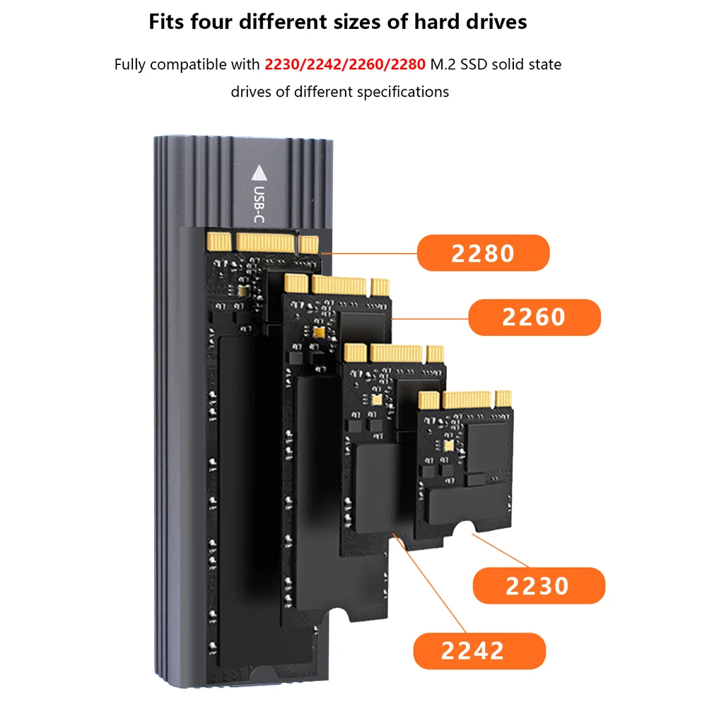 TISHRIC-10Gbps M2 SSD ̽ NVME SATA   M.2 to USB Ÿ C 3.1 SSD  Ŭ, PCIE NGFF SATA ũ ڽ