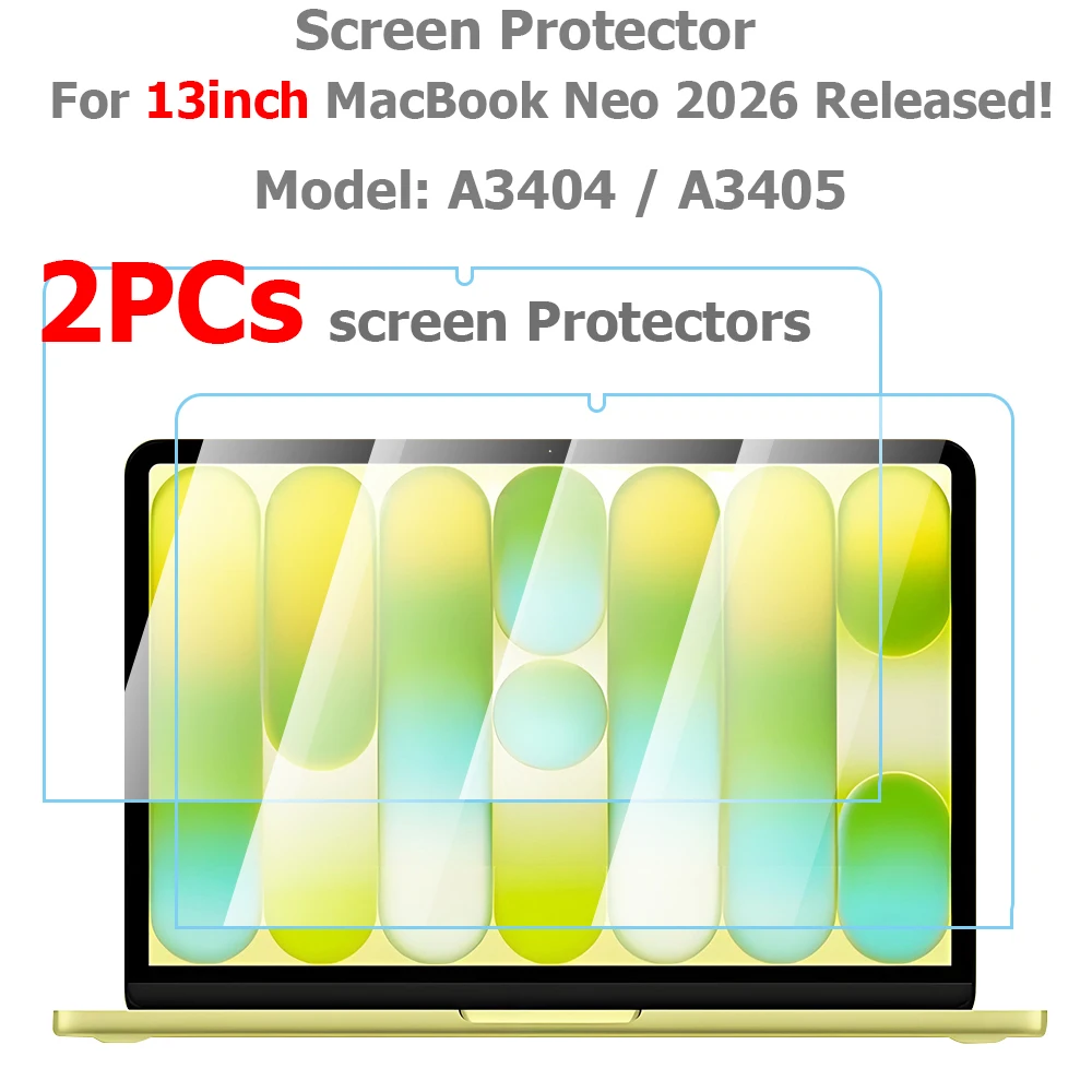 13-Inch Premium Tempered Glass Screen Protector with 2.5D Arc Edge and Scratch Resistance