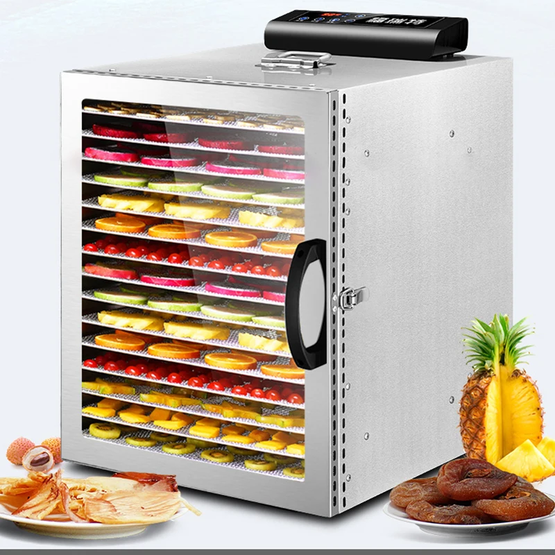 

16 Layer Dehydrator Food Dryer fruit dryer fruit tea vegetable pet meat soy bean food dehydration air dryer commercial