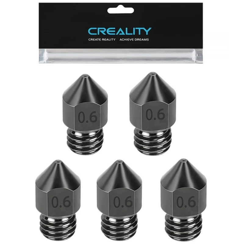 High-Performance Hardened Steel 3D Printer Nozzle - Enhanced All-Metal Design