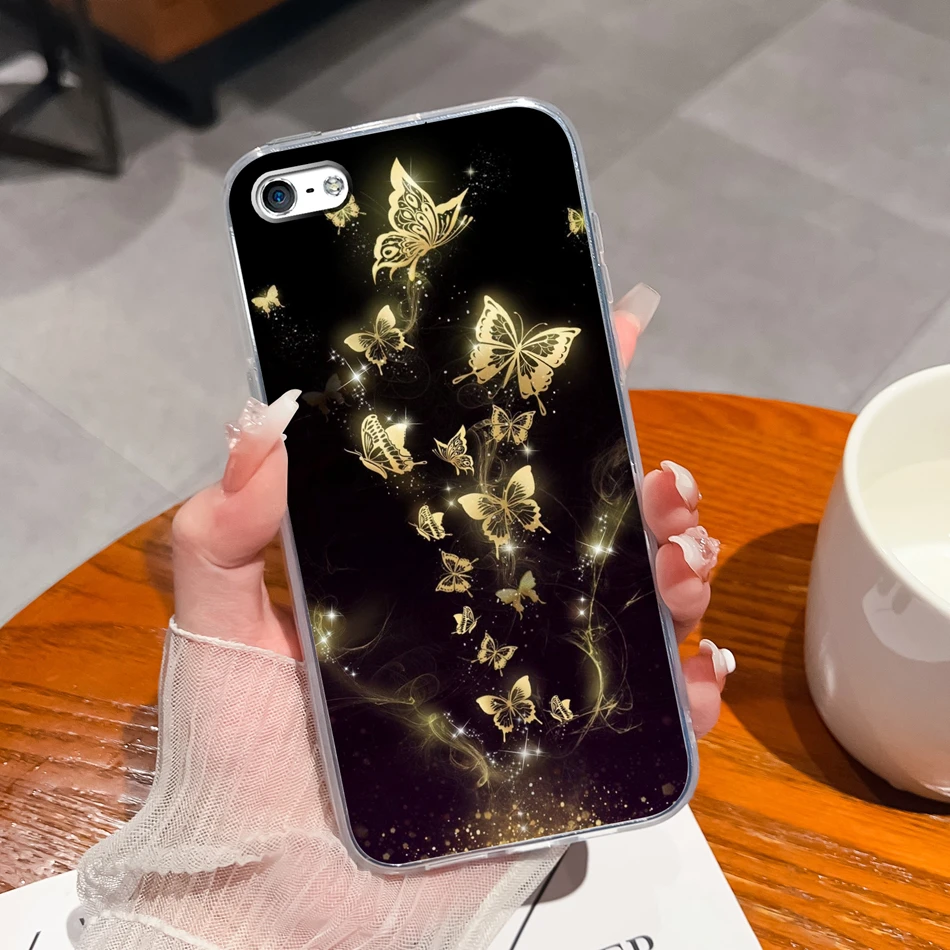 Elegant Ink Painting Soft Clear Silicone Phone Case - Premium Back Cover