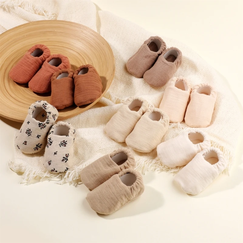 Comfortable Baby First Walkers Soft Cotton Booties Warm Socks for Boys Girls
