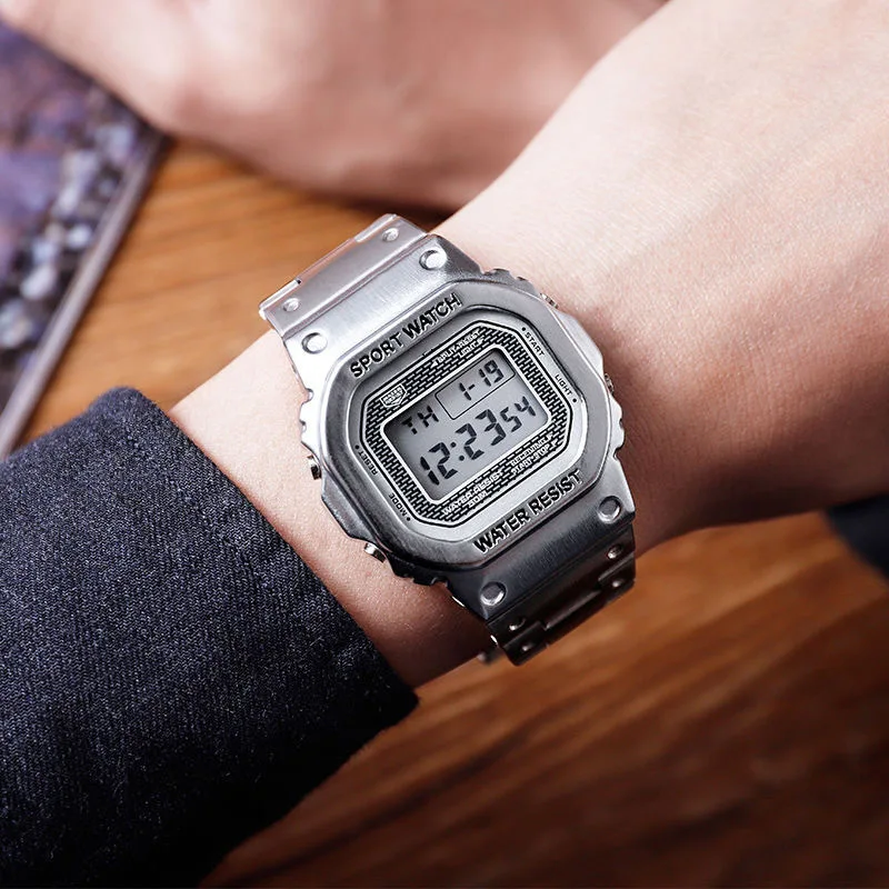 MAYZHISU Luxury Woman Electric Watches Female Watch Digital Ladies Thin Retro Quartz Bracelet Wristwatch for Women Girls Gifts