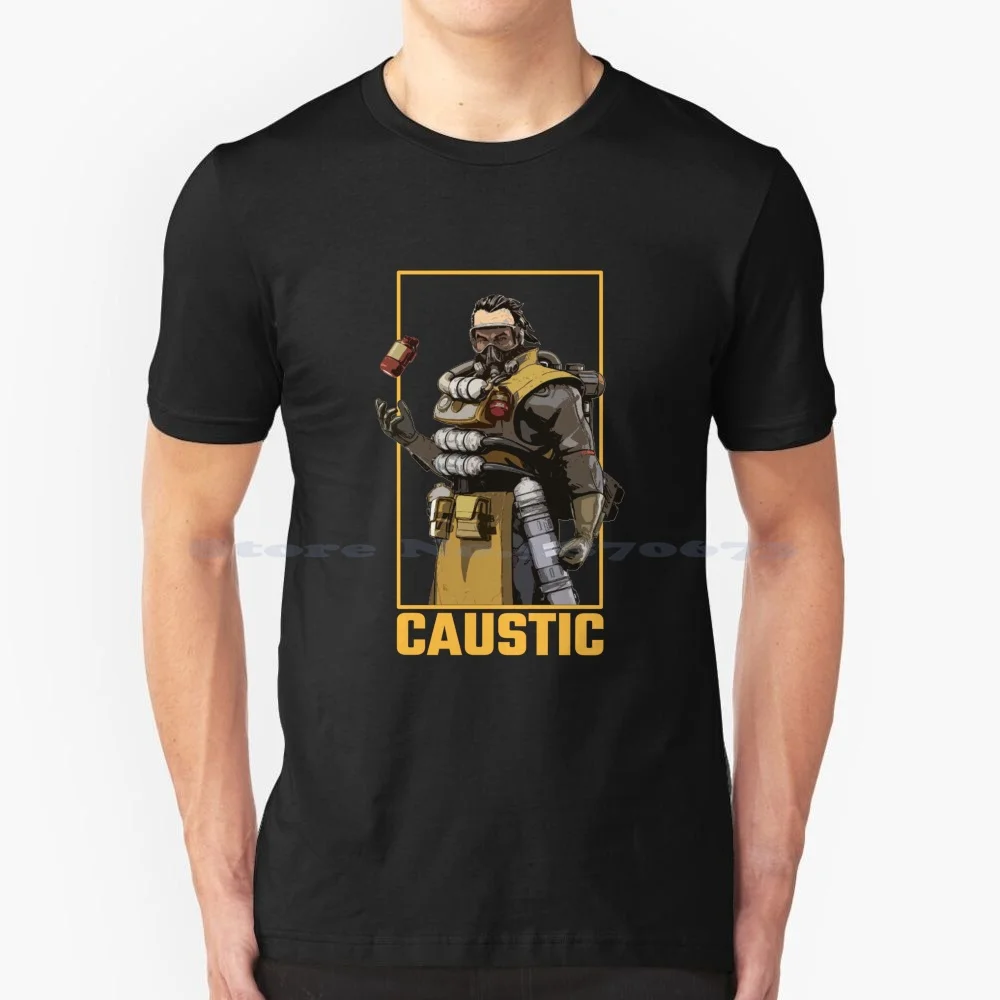 Apex Legends-Maglietta Caustica 100% Cotone Tee Apex Legends Skin Apex Legends Caustic Battle Royale Shooter Videogioco