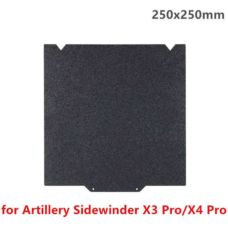 Für Artillery Sidewinder SW-X3 Pro/X4 Pro Bauplatte 250x250mm Texturierte PEI Flexible Federstahlplatte Magnetisches Heizbett