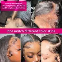 5x5 Pre Cut Hd Lace Closure Wigs Glueless Wigs Human Hair 200% Ready To Wear Bone Straight Lace Front Wigs Human Hair For Women