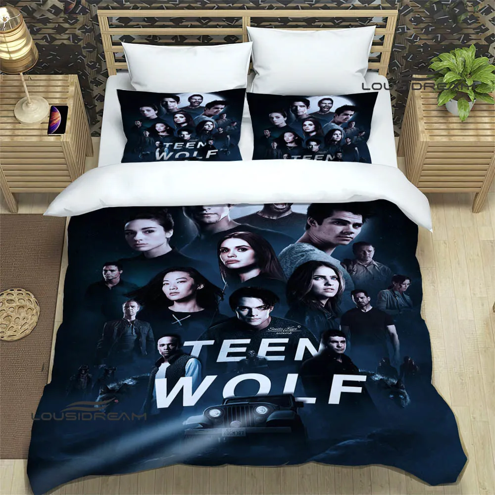 Teen Wolf Printed Bedding Sets exquisite bed supplies set duvet cover bed comforter set bedding set luxury birthday gift 4