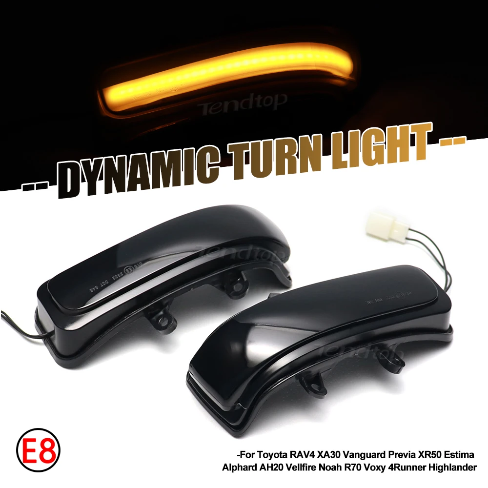 

Светодиодный Динамический указатель поворосветильник для Toyota RAV4 XA30 Vanguard Previa XR50 Estima Alphard AH20 Vellfire
