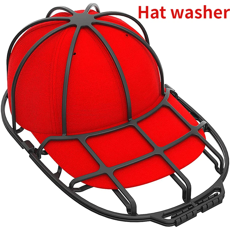 Hat Washing Tool Cap Washer Rack Multifunctional Baseball Cap Washer Fit Hat Washer Frame PP Washing Cage Double-deck Hat Cleaners Protector