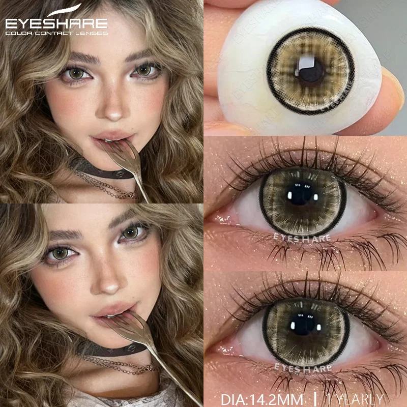 EYESHARE 1Pair Korean Fashion Purple Lenses Cosplay Lenses Color Contact for Eyes Cosmetics Gray Red Yearly
