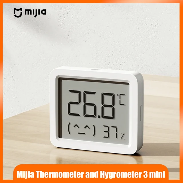 เครื่องวัดอุณหภูมิและความชื้นอิเล็กทรอนิกส์ Mijia 3 จอแสดงผลอิเล็กทรอนิกส์แบบคู่ วัดอุณหภูมิและความชื้น 1