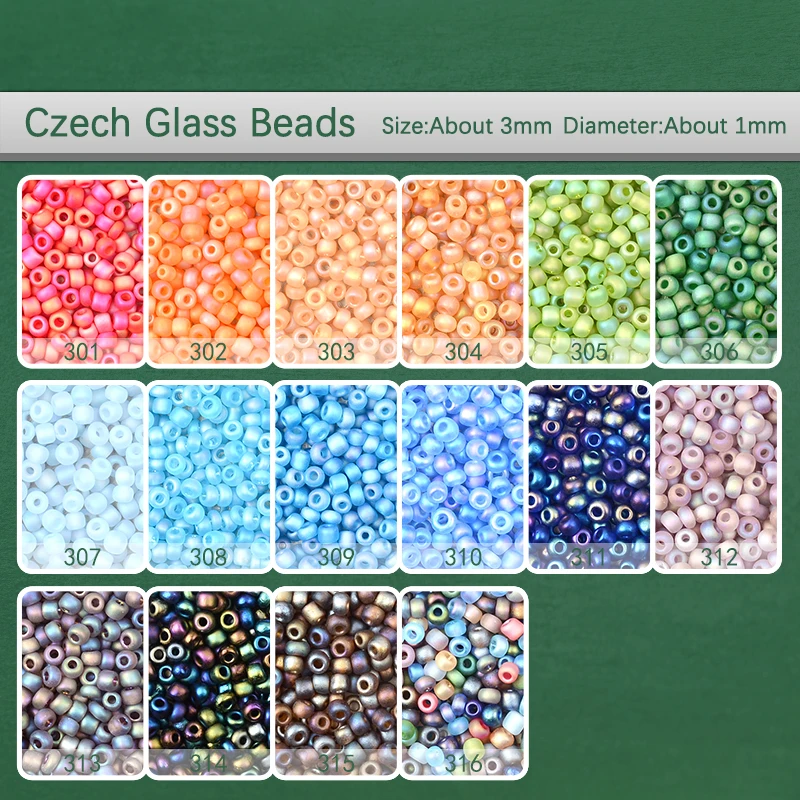 3mm 8/0 preciosa glass beads uniform