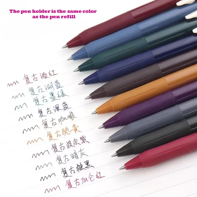 1pcs JJ5 Sarasa Clip Gel Pens Colored Ink 0.5mm Vintage Gel Ink