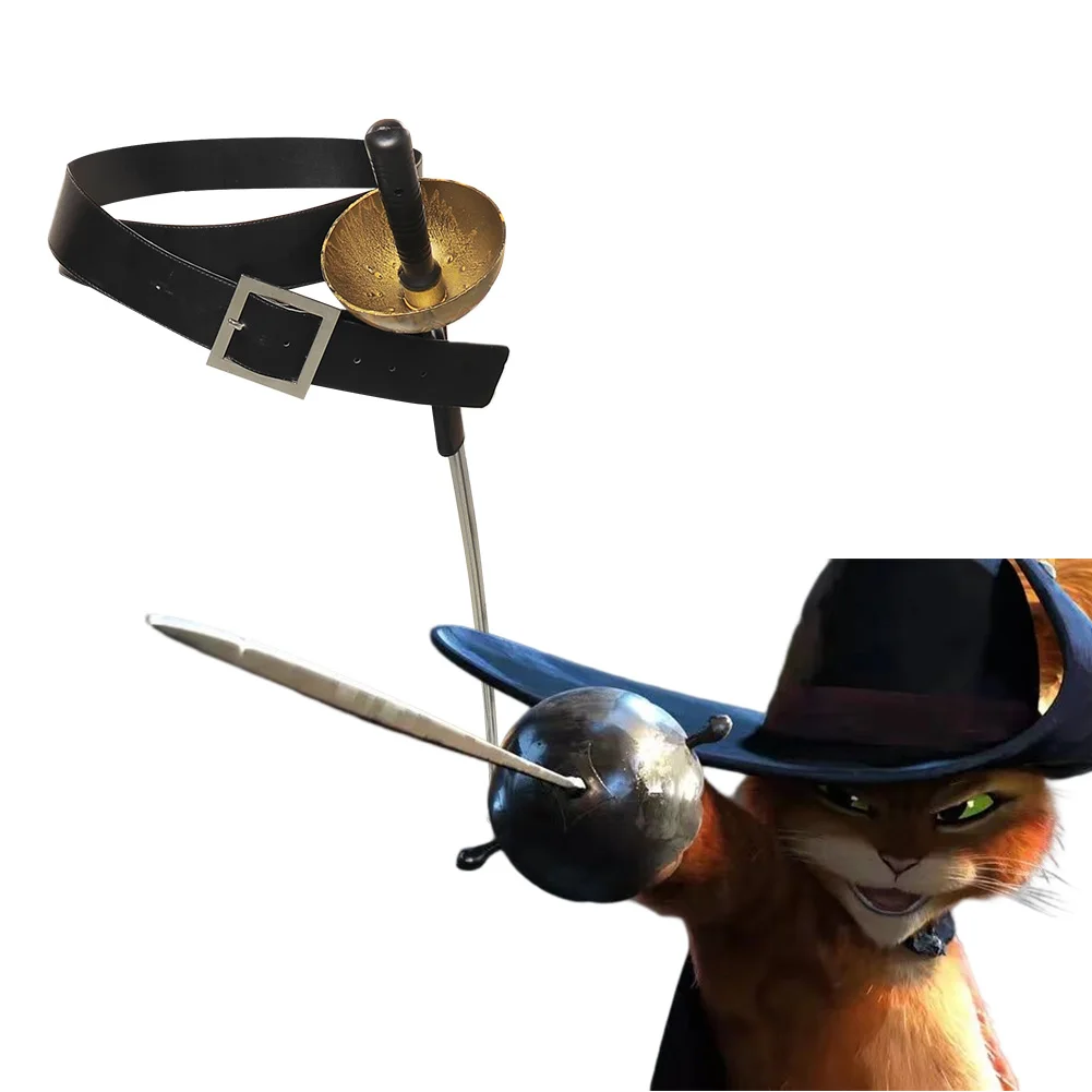 Anime Puss Cosplay Boots Belt Sword Cosplay Costume Accessories Outfits Halloween Carnival Suit Props For Kids Children