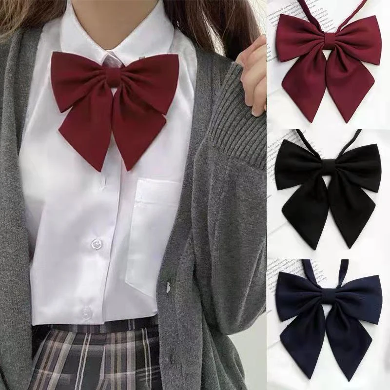 

School Uniform Women Girls JK Bow Tie Rope New Necktie Handmade Japanese Clothing Shirt Butterfly Bowties