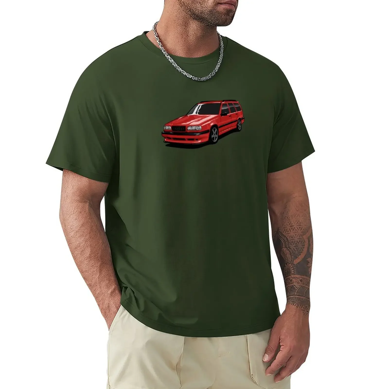

850R Red Wagon T-Shirt animal prinfor boys tees oversizeds black t-shirts for men