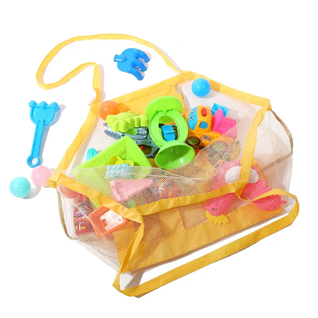 Extra Large Mesh Beach Bags and Totes Sand Away For Holding Kids Beach Sand Toys Children’ Toys Market Grocery Picnic Tote Hot 4