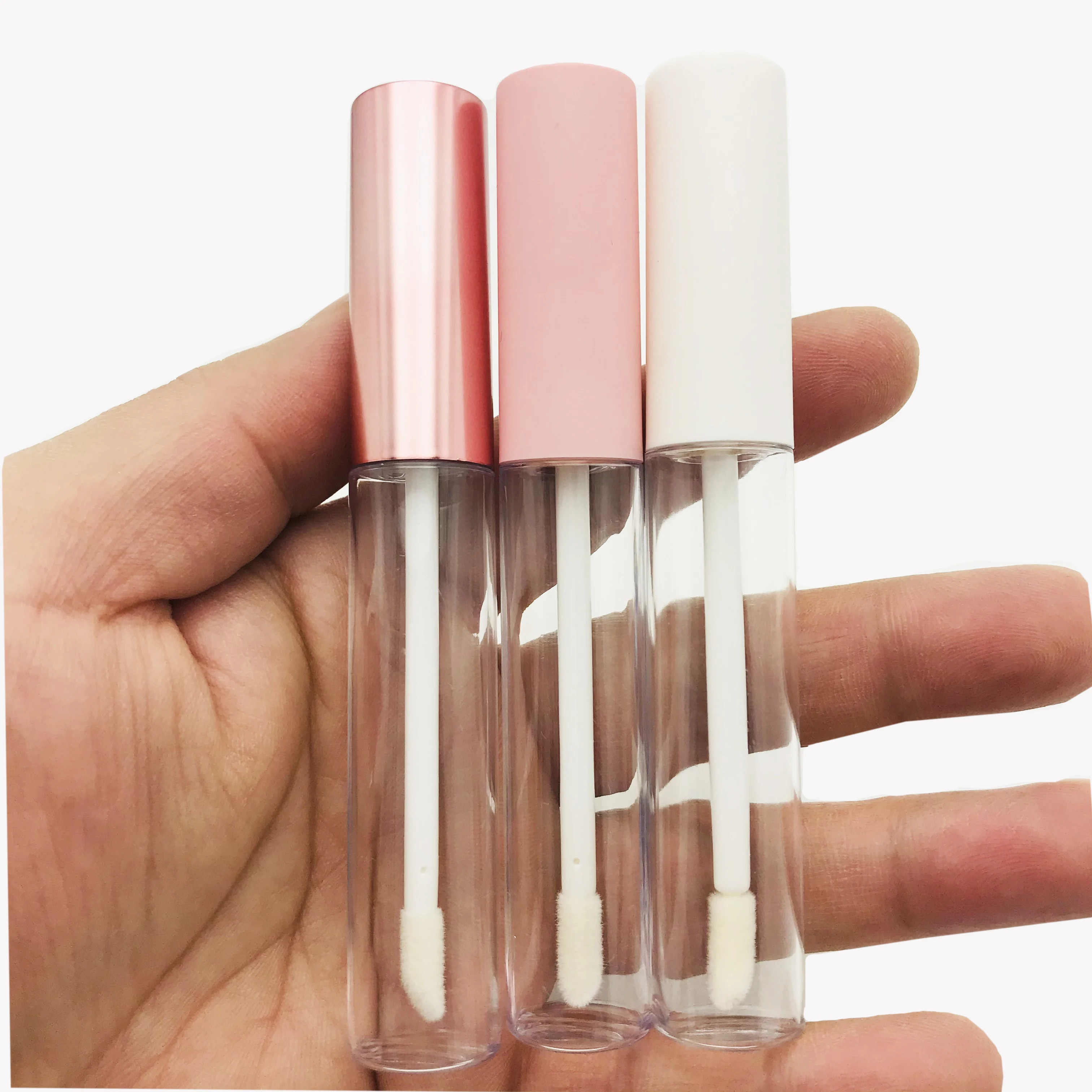 새로운 10ml 리필 형 립글로스 튜브 빈 립밤 용기 투명 플라스틱 DIY 립스틱 병 메이크업 도구