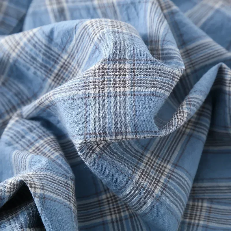

Home Sleepwear Air Spring Pajama Loose Cotton Pants And Autumn Conditioned Design Plaid Pijama Summer Thin Men's for