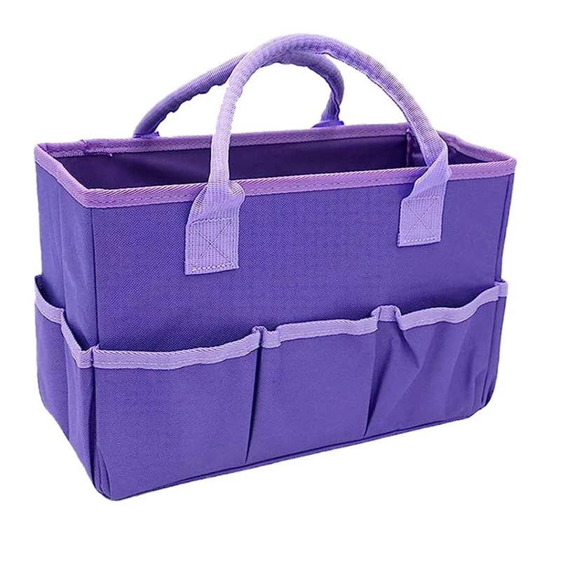 

Сумка ручной работы и художественная для принадлежностей с карманами, сумка-тоут из ткани Оксфорд для художника, ребенка, органайзер для хранения учеников