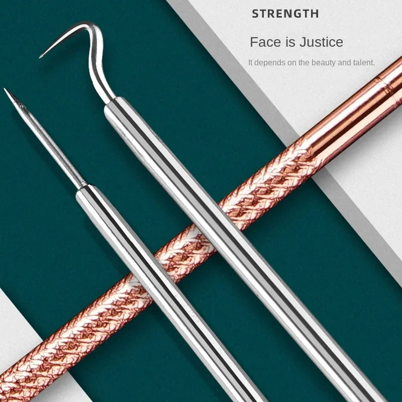Acne Remover Blackhead Remover Acne Needle Pimples Blackhead Clip Tweezers Comedone Extractor