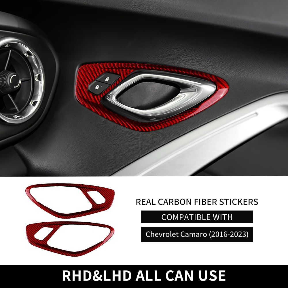 Carbon Fiber Door Handle Cover for Chevy Camaro 2017 Togo