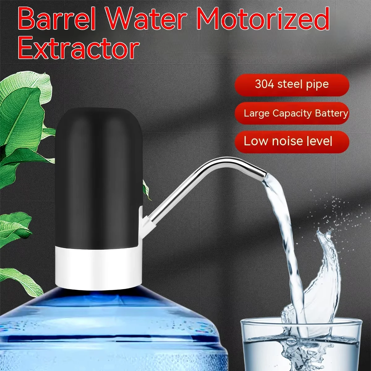Water Dispenser Pump 5 Gallon Water Bottle USB Charging Automatic Portable Electric