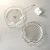Jewelry Storage Trays Shell Plate Storage Trays Pure White Ceramic Storage Dishes Ring Earings Plate Home Decorative Tray 6