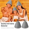 1/2pcs Wool Felt Sauna Hat Shower Cap Bath Hair Turban Quickly Towel Drying Hats R7UB 3