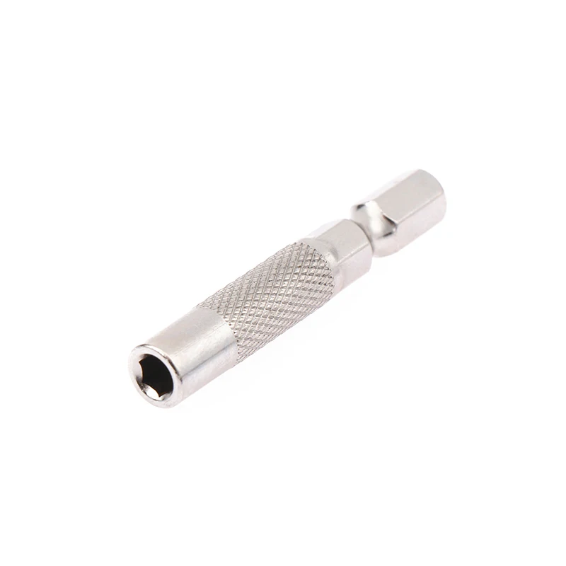 2PCS Hex Shank 6.35mm To 4mm Insert Bit Adapter Electric Screwdriver Socket Holder Micro Bit Adapter Magnetic Holder Tools