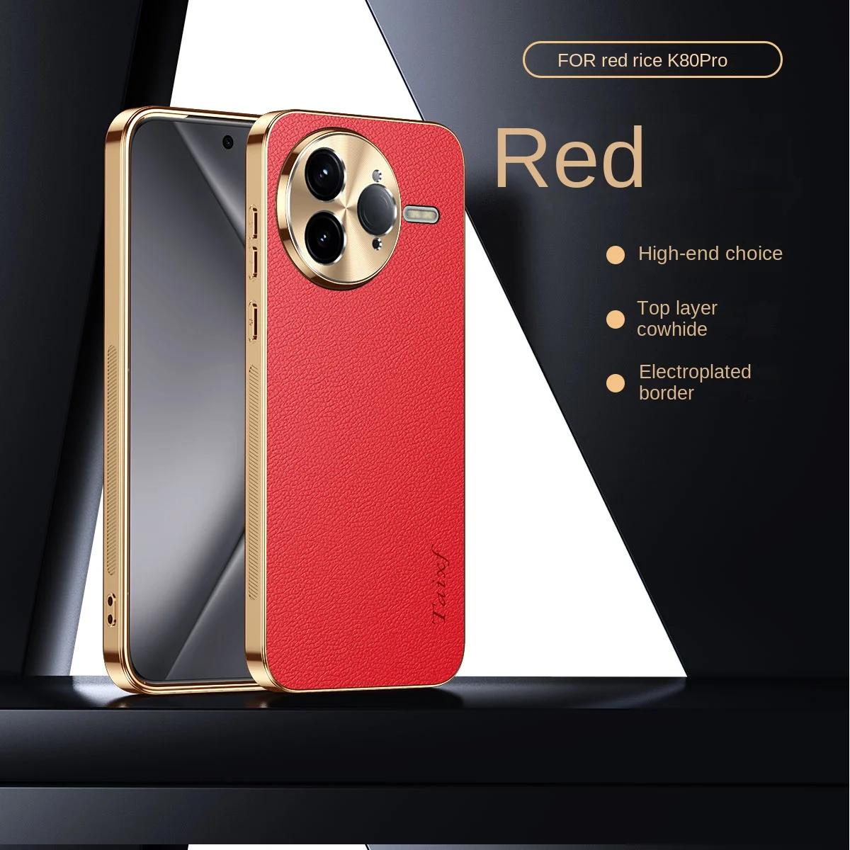 Luxury PU Leather Plating Lens Protective Back Cover Case - Premium Phone Shell