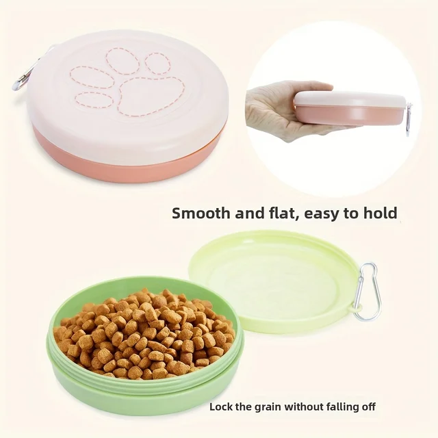 1pc  Pet Travel Bowl Pet Outdoor Portable Dog Food Bowl Snack Box Multifunctional Dog and Cat Outdoor Bowl Feeding Water 6