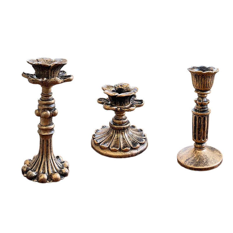 Vintage Taper Resin Candle Holders For Wedding Party candle holders