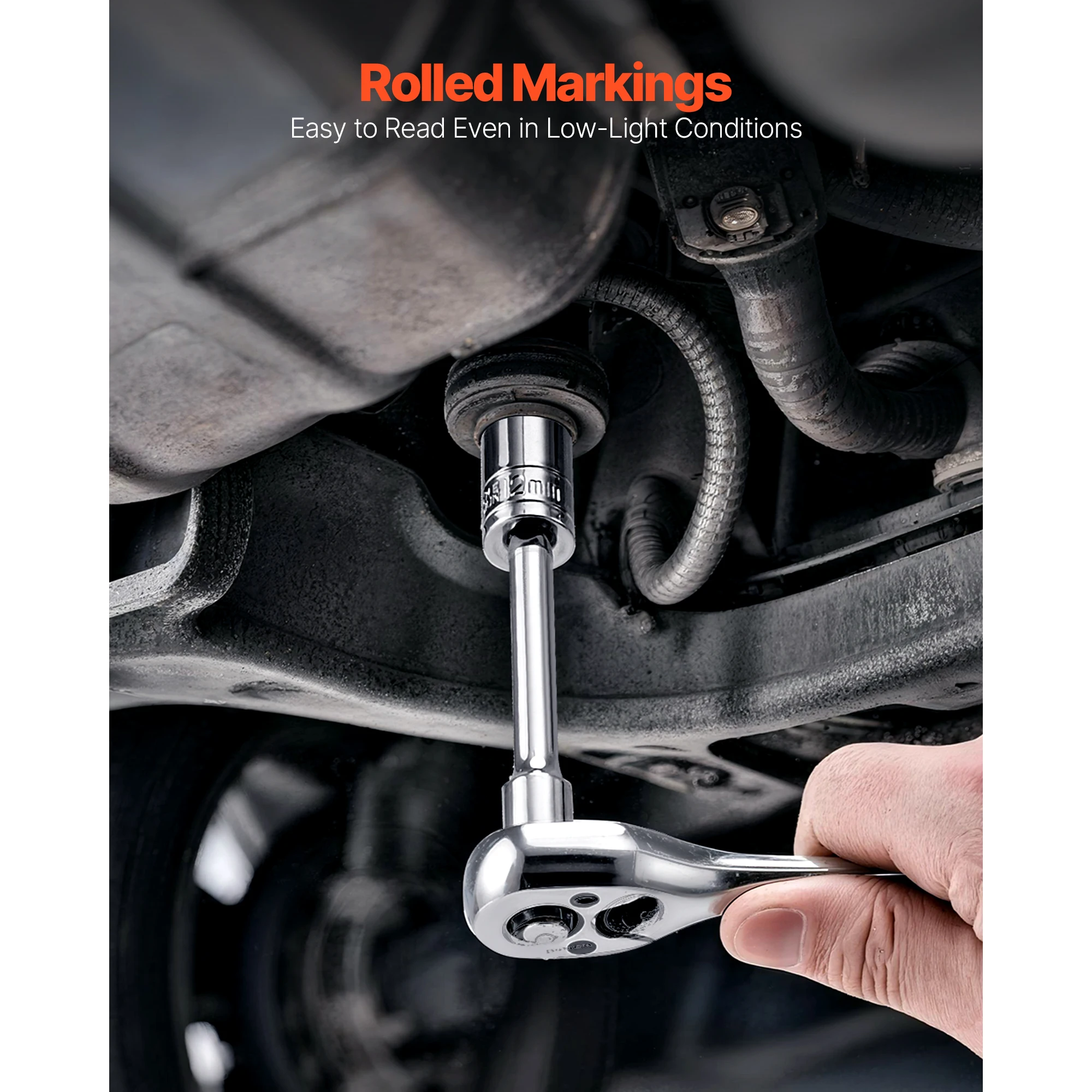 Mechanic Tool Kit with Ratchet and Sockets