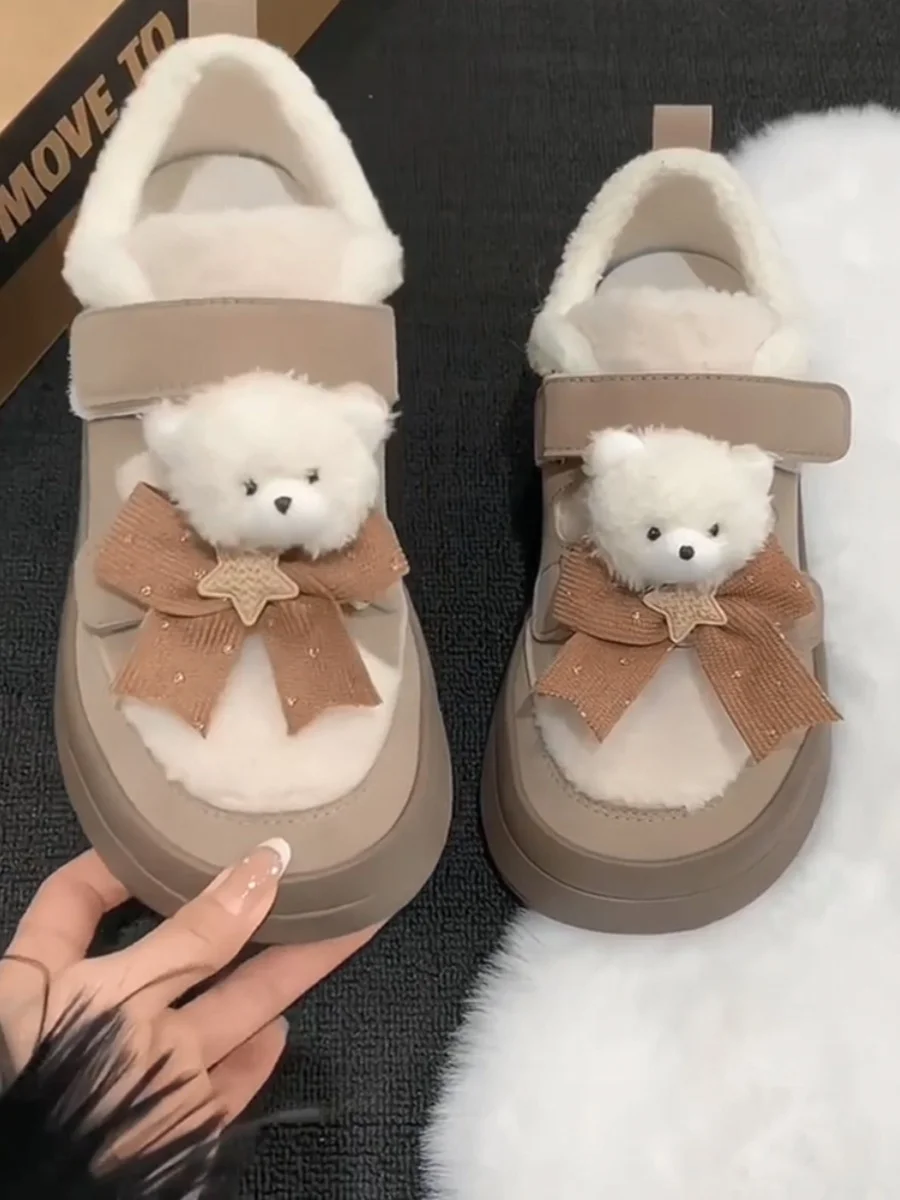 

Кроссовки женские на плоской подошве, повседневные Простые тканевые сникерсы с круглым носком, на шнуровке, с перекрестными липучками, однотонные, зимний сезон, Sl