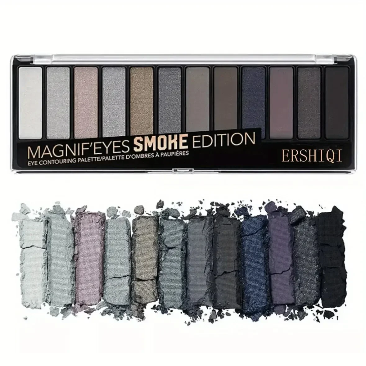 12-Color Pearlescent and Matte Eye Shadow Palette Long-lasting and Luminous Formula Eyeshadow Container eye shadow eye shadow plate