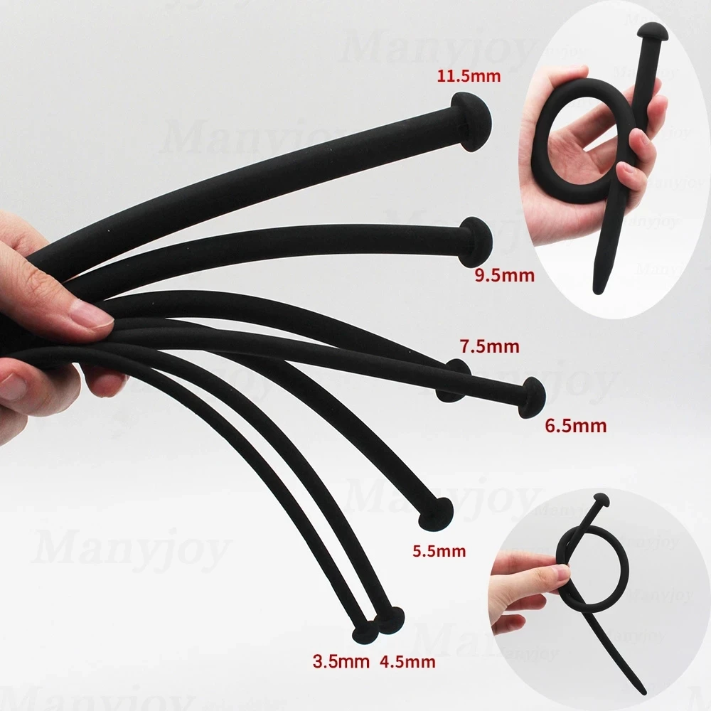 ซิลิโคนอวัยวะเพศชาย Urethral Catheter Dilator Sounding ใส่ของเล่นสำหรับ ...