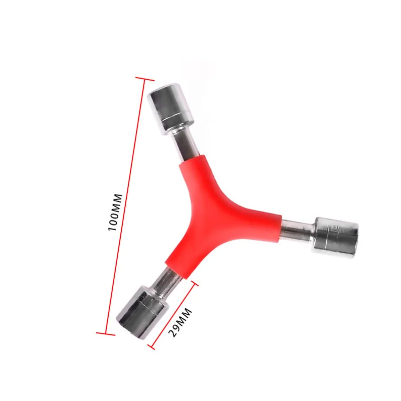 Llave De Tres Vías, 8/10/0.472 In Tipo Y Llave Hexagonal De Aleación De Metal Resistente Para Vehículo Herramienta De Reparación De Bicicletas