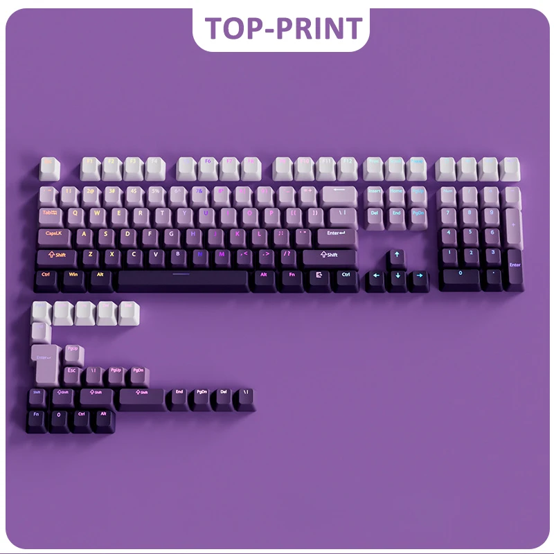 Vibrant Gradient PBT Keycaps