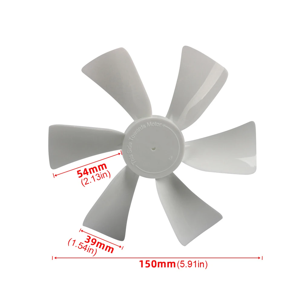 Replacement Vent Fan Blades D Hole RV Vent Fan Blade Replacement Fan Blade for Elixir Ventline 12 Volt Motor Roof Vent