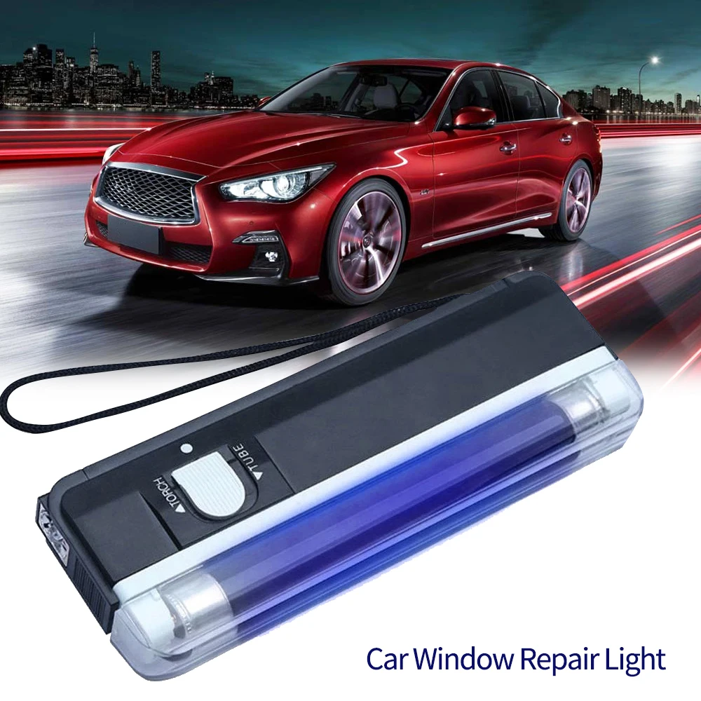 Professional Resin Curing Special Lamp UV Lamp Curing Resin Glue Special Set Tool Car Front Windshield Glass Crack Repair Tool auto glass uv lamp windshield repair kit automotive glass repair