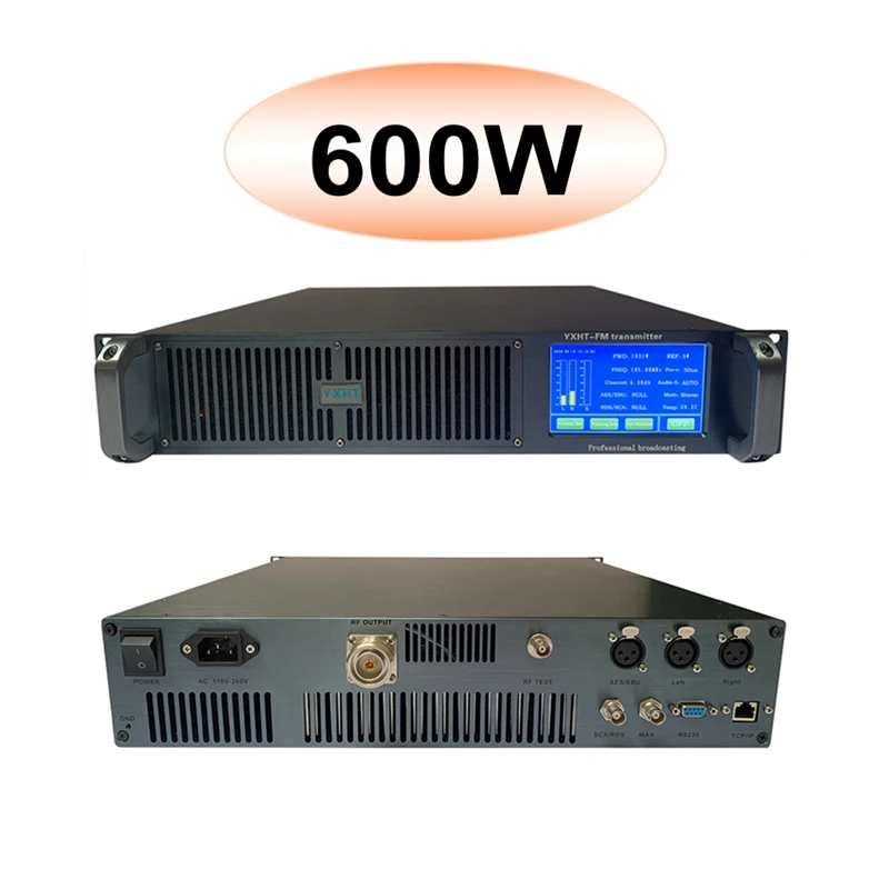 87.5-108MHz Digital Touch Screen YXHT-2 Warranty 6 Years FM Transmitter 600w for School Church Radio Stations | Электроника