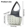 Home Storage Drain Basket Kitchen Sink Holder Adjustable Soap Sponge Hanging Drain Basket Bag Kitchen Accessories 6