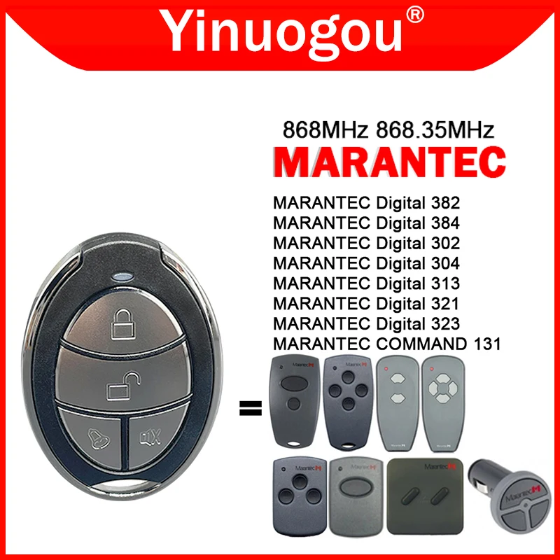 

Marantec дистанционное управление гаражной дверью 868 МГц цифровой D302 D304 D313 D323 D321 D382 D384 868 клон пульта дистанционного управления Дубликатор ключ