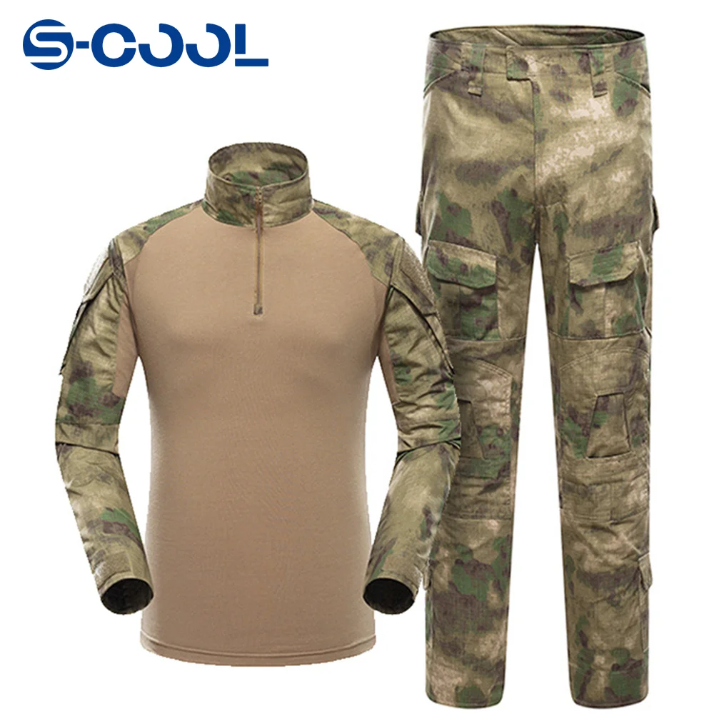 

Combat BDU Camouflage Men Uniform G2 Tactical Clothes Airsoft Clothing Black Cotton Polyster