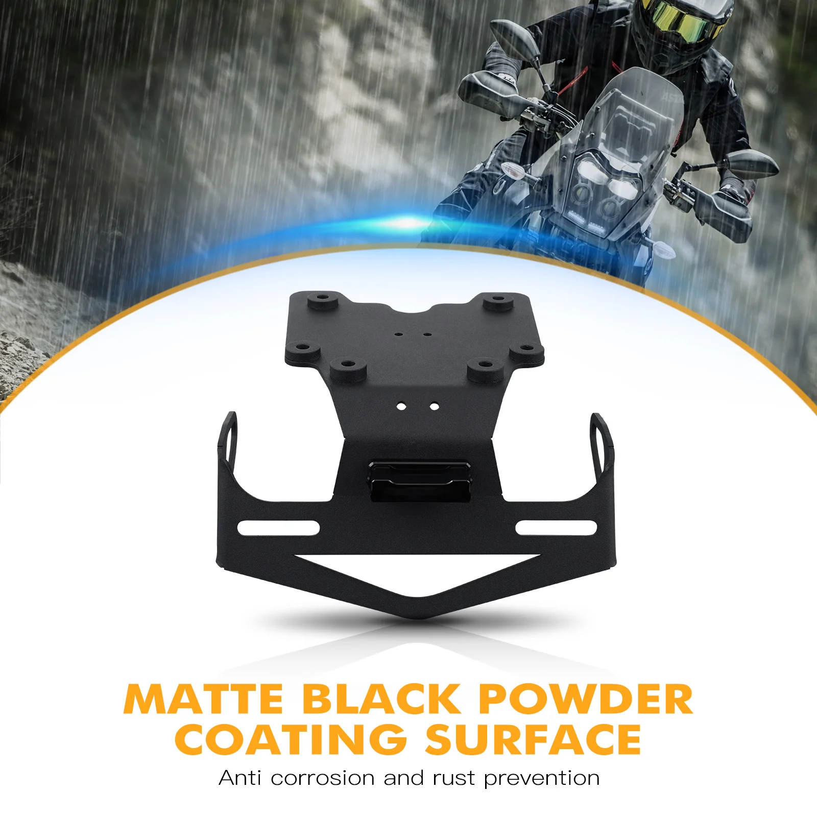 High-strength steel tail tidy powder coated matte black