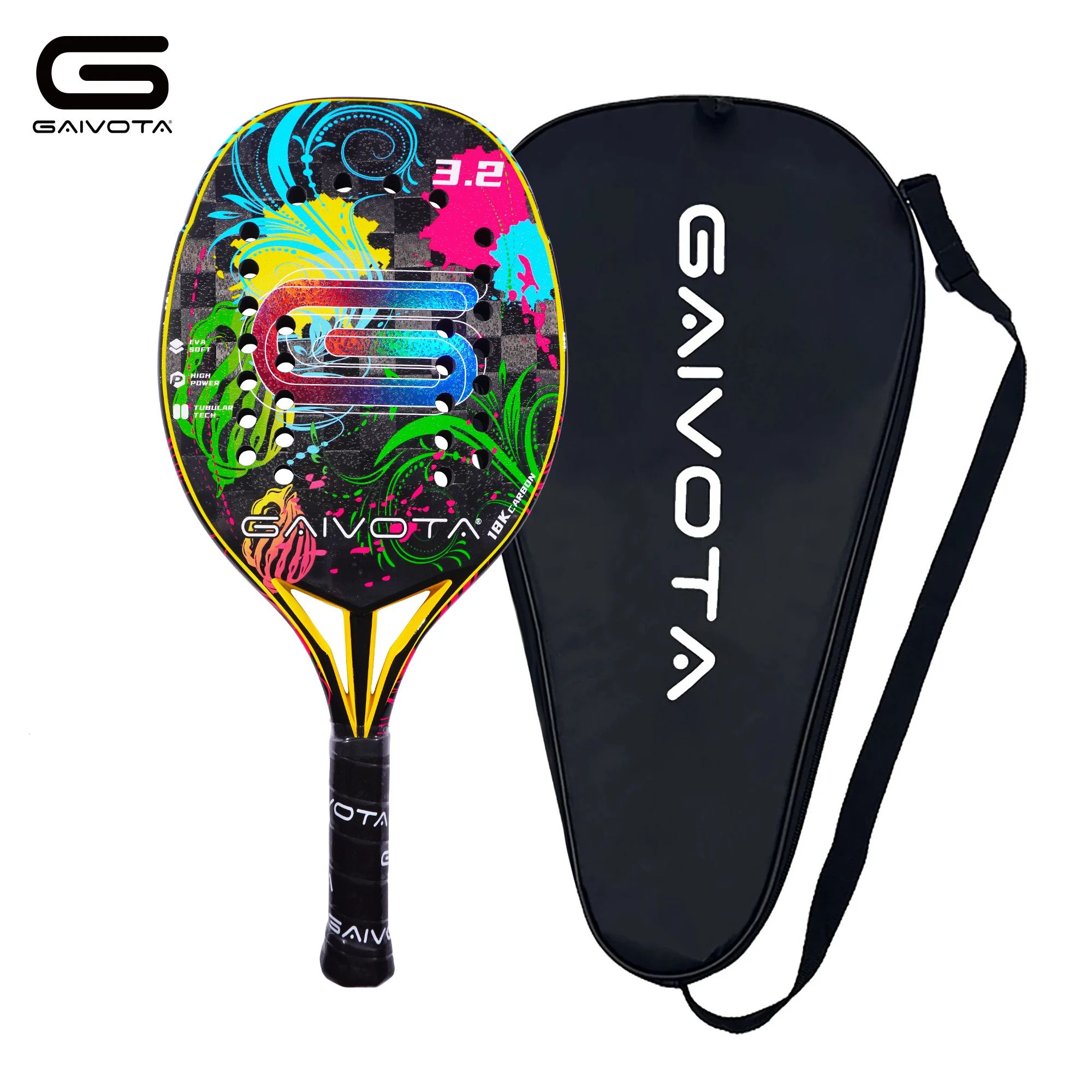 GAIVOTA 3.2 Beach tennis racket 18K with bag tennis racket