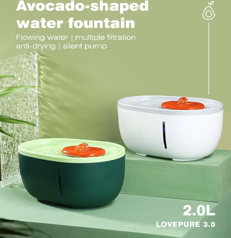 Automatic Cat Water Dispenser Filterable Automatic Induction Water